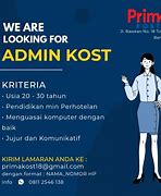 Loker Admin Palembang 2022 Terbaru 2021 Model